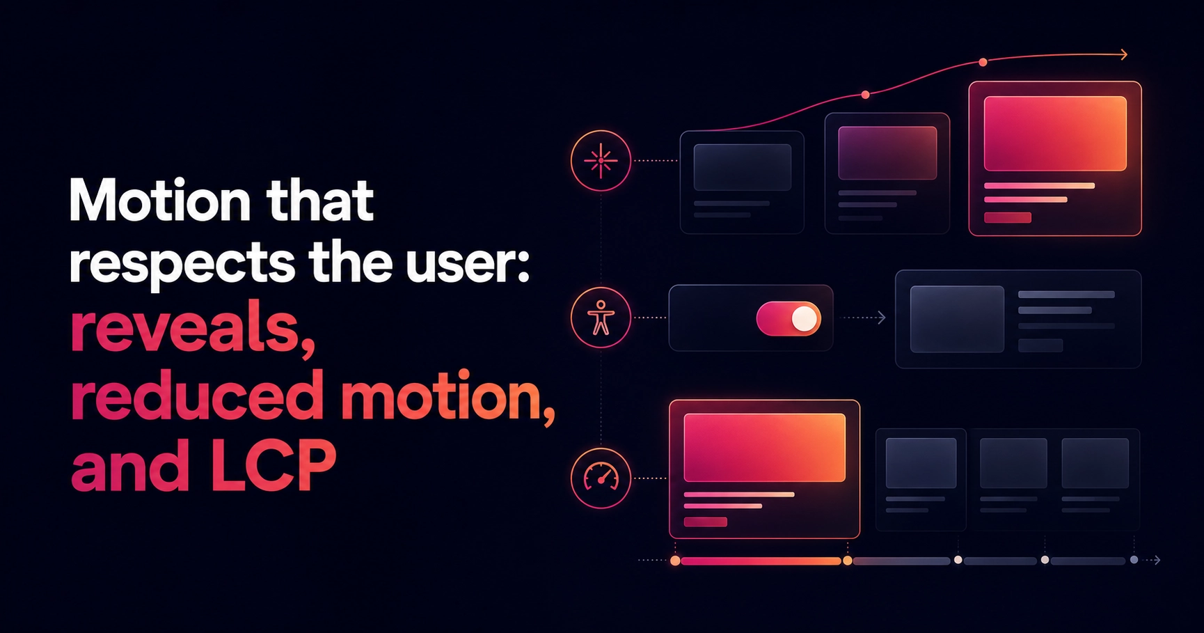 Motion that respects the user: reveals, reduced motion, and LCP — cover